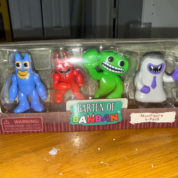 Garten of Banban Minifigure 4-Pack - Red, Green, Blue, Purple - Picture 1 of 2
